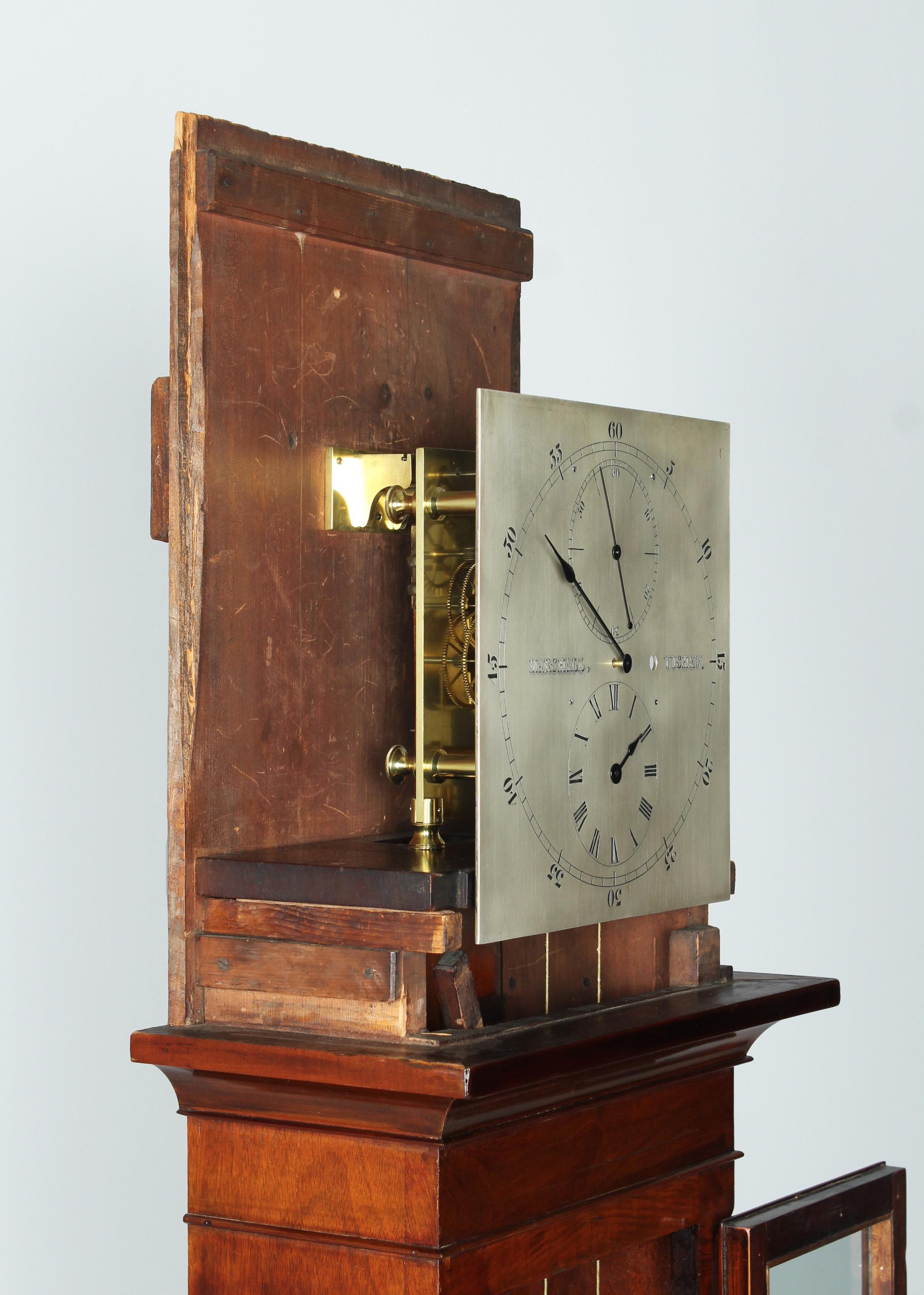 Schottische Regulator- Standuhr des 19. Jahrhunderts, präzise Großvater-Uhr (Regency)
