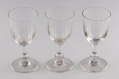 Set of Three Historic Wine Glasses