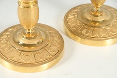 Pair of 19th Century French Empire Candlesticks