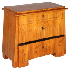1820s Antique Biedermeier Chest of Drawers, Cherry, Tapered Form