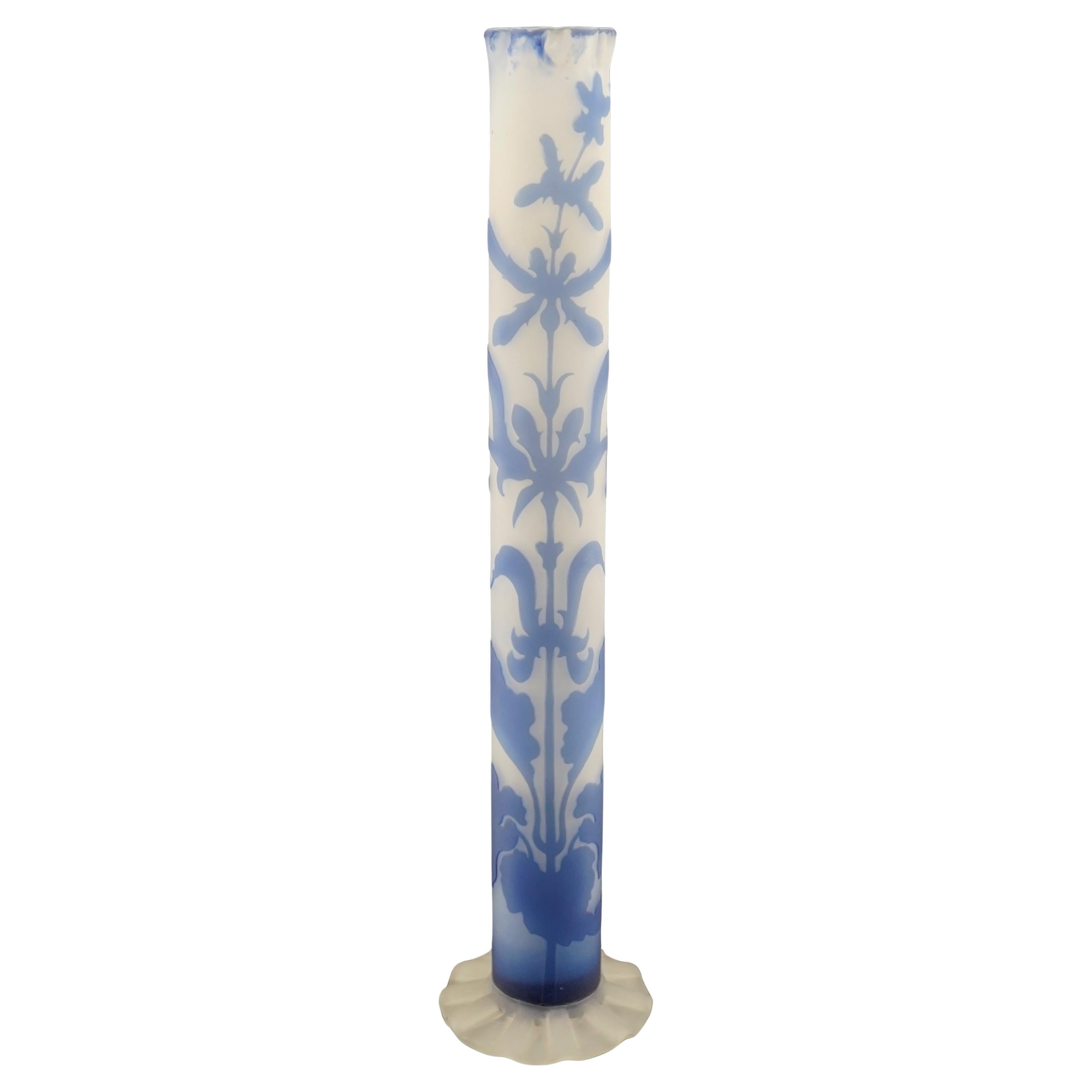 Emile Galle Early Cameo Glass Vase