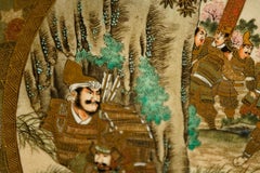 Japanese Meiji Satsuma Samurai Plate.