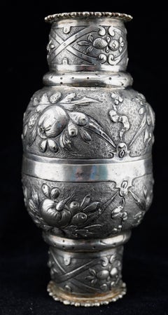 German Silver Pair of Wedding Cups, Nuremberg circ 1850.