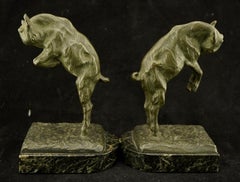 Art Deco Bronze Baby Goat Bookends by Claude MIrval