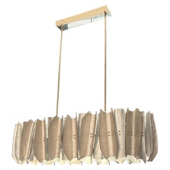 Silver Leaf Chandeliers and Pendants