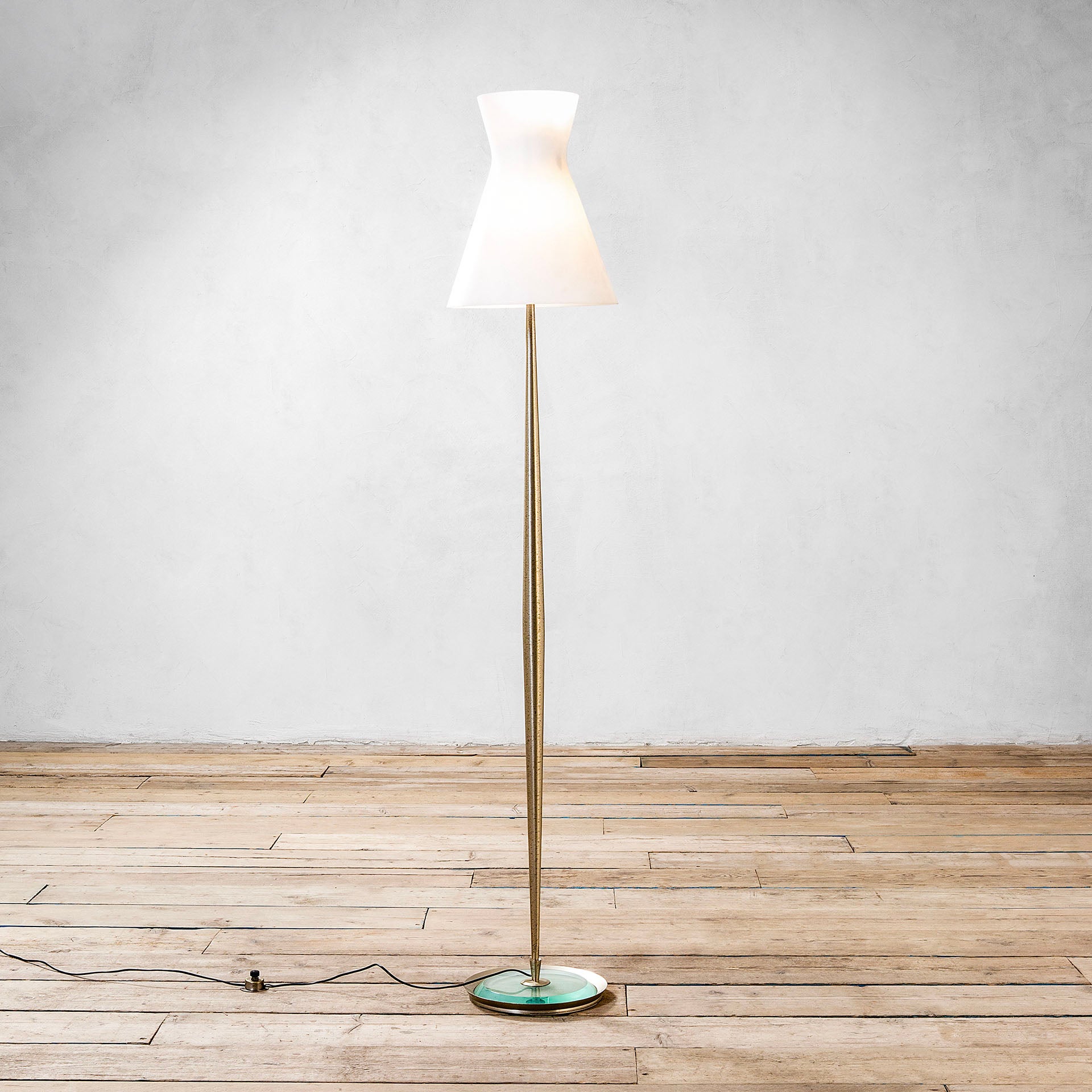 Lampada da terra Max Ingrand del XX secolo mod. 2156 per Fontana Arte, anni '50