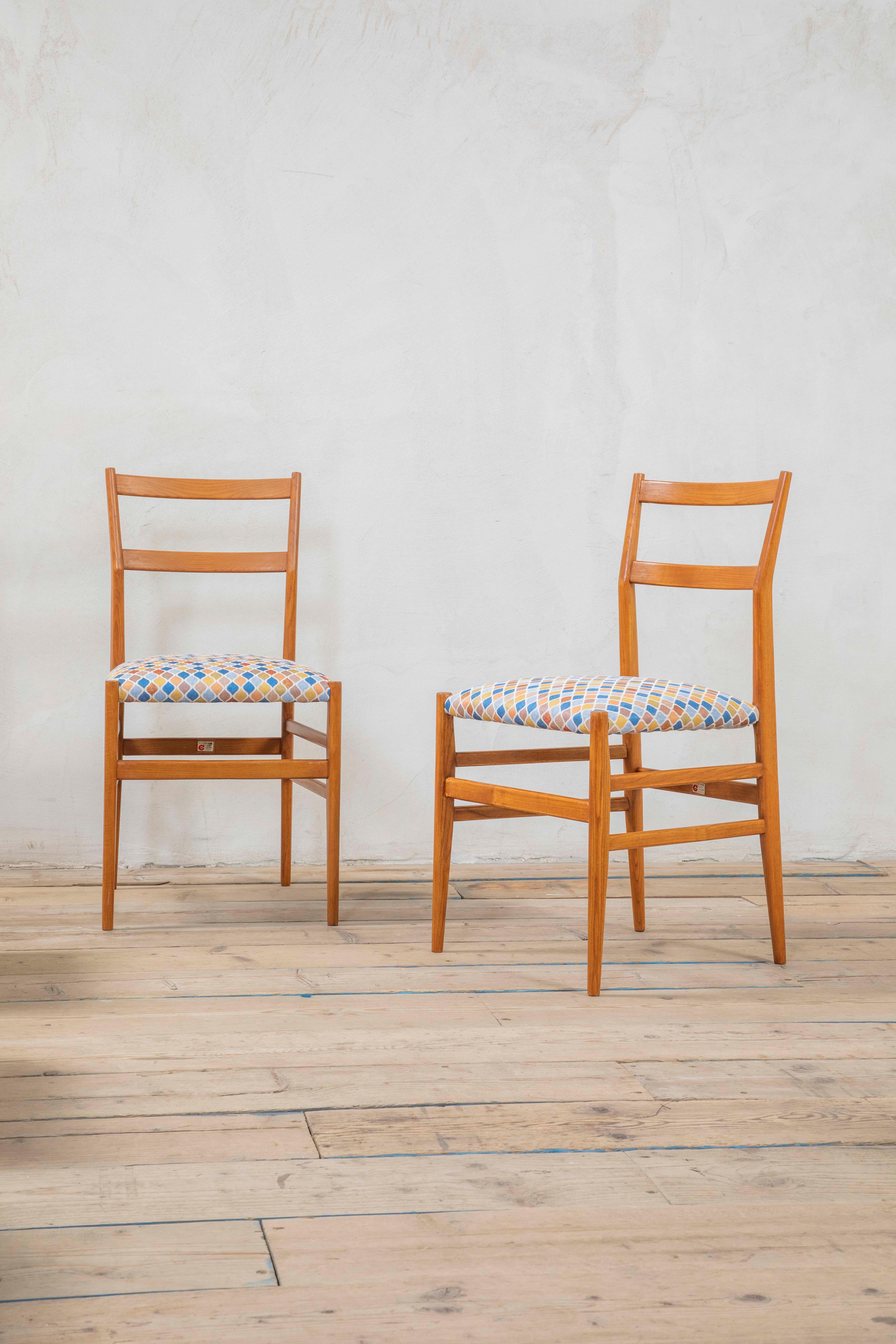 20e siècle, Gio Ponti for Cassina Set of 8 Chairs mod. Leggera en vente 2