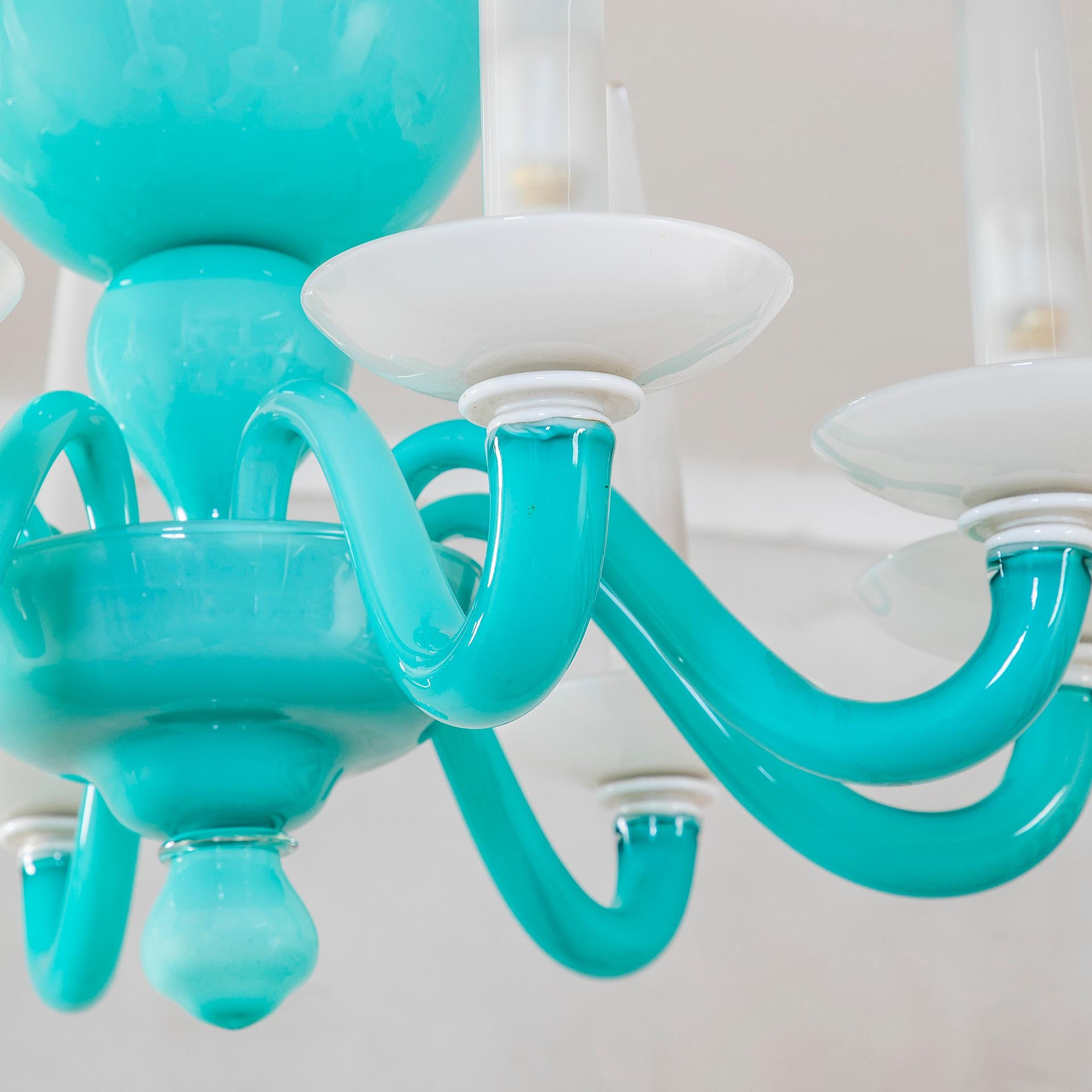 20th Century, Gio Ponti for Venini Chandelier mod. 5523 en Bueno estado para la venta en Turin, Turin