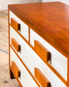 Cómoda de madera de cerezo de estilo «Mid-Century Modern» de Gio Ponti, década de 1950