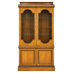 Baker Furniture Collector’s Ed. Neo-Classical Satinwood Cabinet / Bookcase