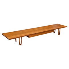 Mid-Century Modern Edward Wormley For Dunbar “Long John” Walnut Coffee Table