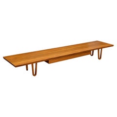 Mid-Century Modern Edward Wormley For Dunbar “Long John” Walnut Coffee Table