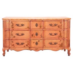 1950s French Louis XV Style Chinoiserie Chest / Commode By Jacques Bodart