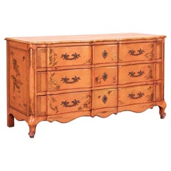 1950s French Louis XV Style Chinoiserie Chest / Commode By Jacques Bodart