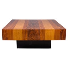 1970s Danish Modern Rosewood & Teak Floating Coffee Table By Drylund