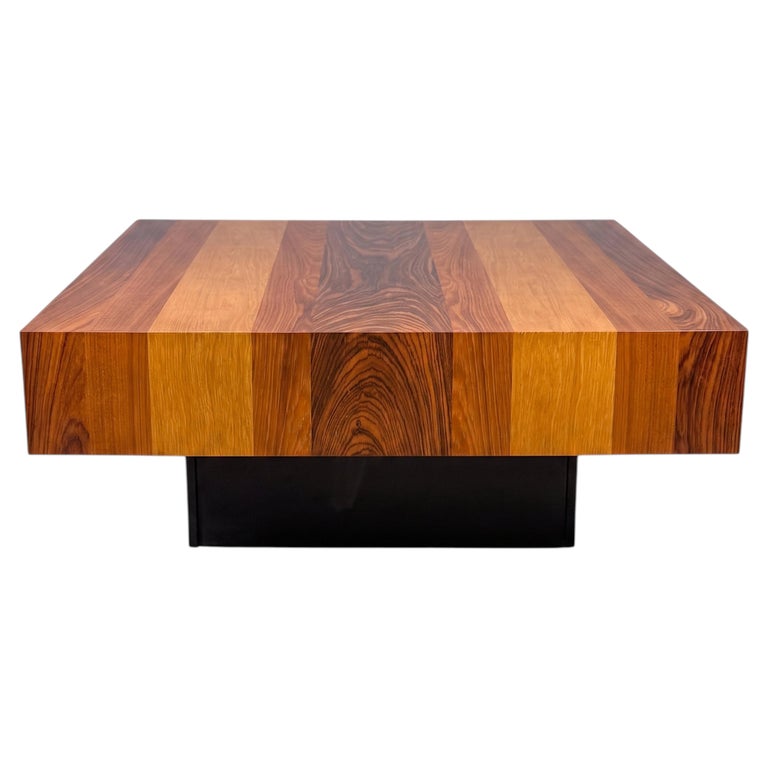1970s Danish Modern Rosewood & Teak Floating Coffee Table By Drylund