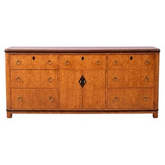 Midcentury Biedermeier Style Maple Chest Or Credenza By National Mt. Airy