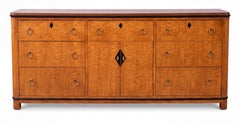 Midcentury Biedermeier Style Maple Chest Or Credenza By National Mt. Airy