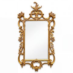 20th-C. Italian Chinese Chippendale Style Giltwood Mirror For Chelsea House