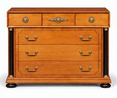 Kommoden im Biedermeier-Stil aus der Mitte des Jahrhunderts, Ahorn und ebonisiert, von Bethlehem Furn. Paar