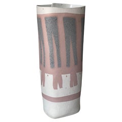 Large Folded Ceramic Vase by Weissmin, 1982