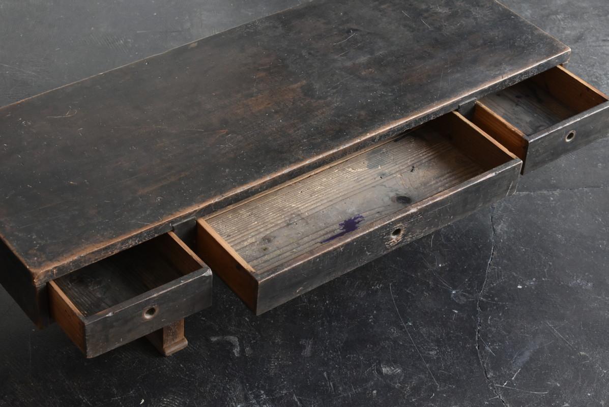 Japanese Antique Wooden Low Table / 1890-1940 / Sofa Table 6