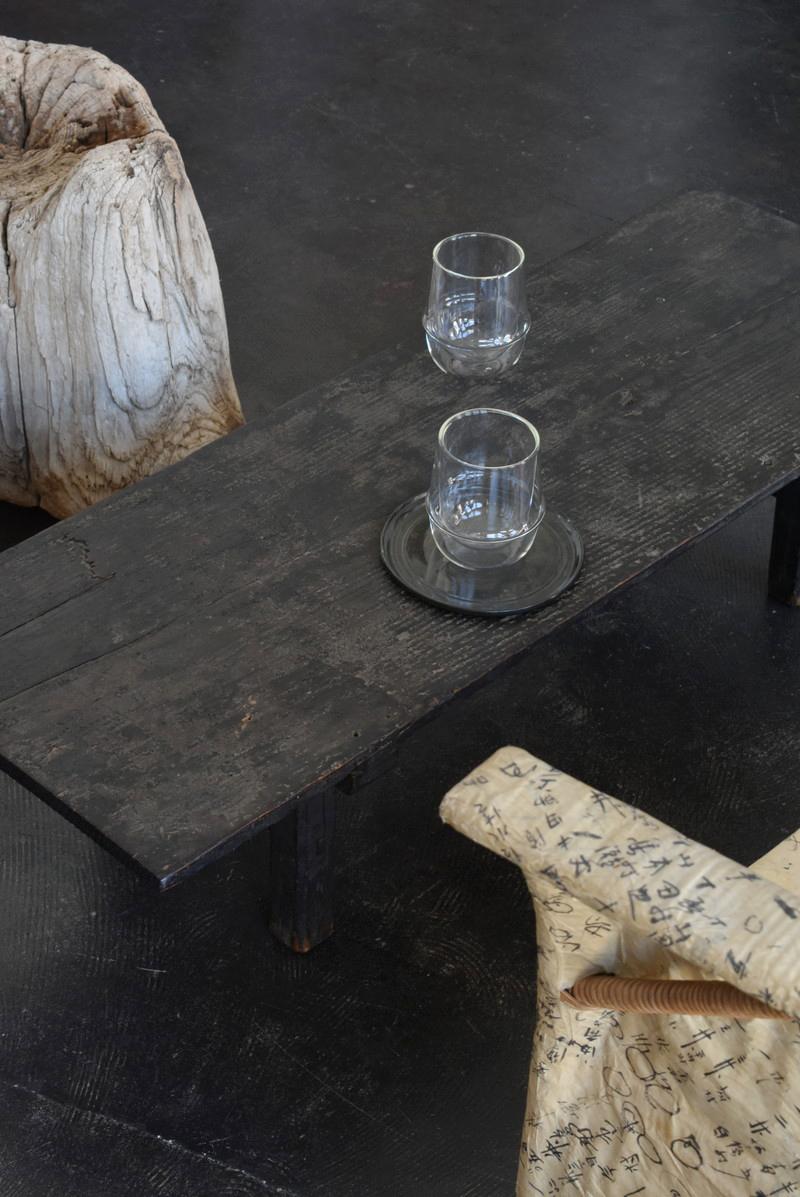 Woodwork Japanese Antique Low Table/Edo Period 1800s /Wabi-Sabi Table
