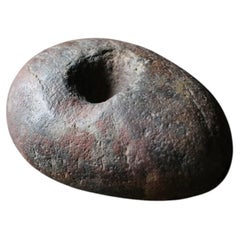 Japanese Antique “Tamari-Ishi” Stone Object  / wabi-sabi object
