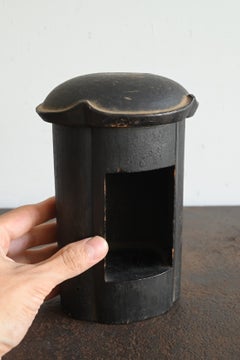 Antique Japanese wooden zushi / Pre-19th century folk piece / miniature shrine