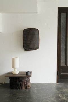 Old Southeast Asian basket / Bamboo and bark weave / Wall-hanging object