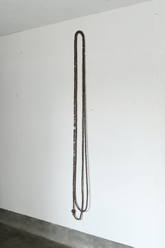 Antique Japanese wooden Hyakumanben prayer beads / wall hanging object / 1800s