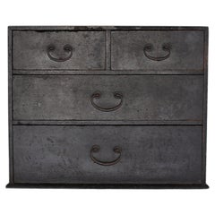 Japanese Antique BK Small Tansu with 4 Drawers circa 1900–1920
