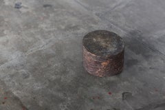 Antique Japanese Cylindrical Wooden Display Stand