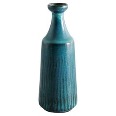 Mid Century Turquoise Ceramic Vase by Gunnar Nylund for Nymølle Denmark, 1950s