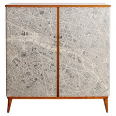 Early Swedish Mid Century Wooden Cabinet Attributed to Josef Frank, 1950s