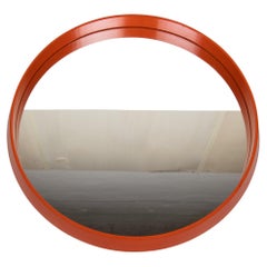 1960s Vintage Orange Wall Mirror