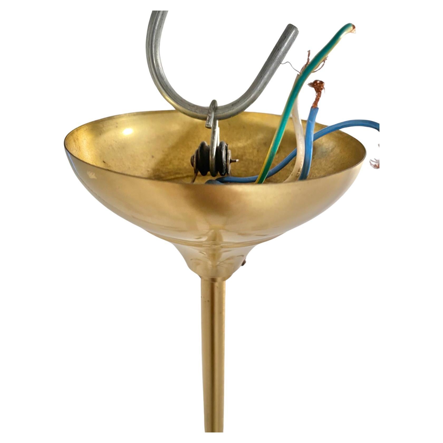 Lustre moderne du milieu du siècle dernier, Oscar Torlasco pour Stilkronen, Italie, années 1960 en vente 1
