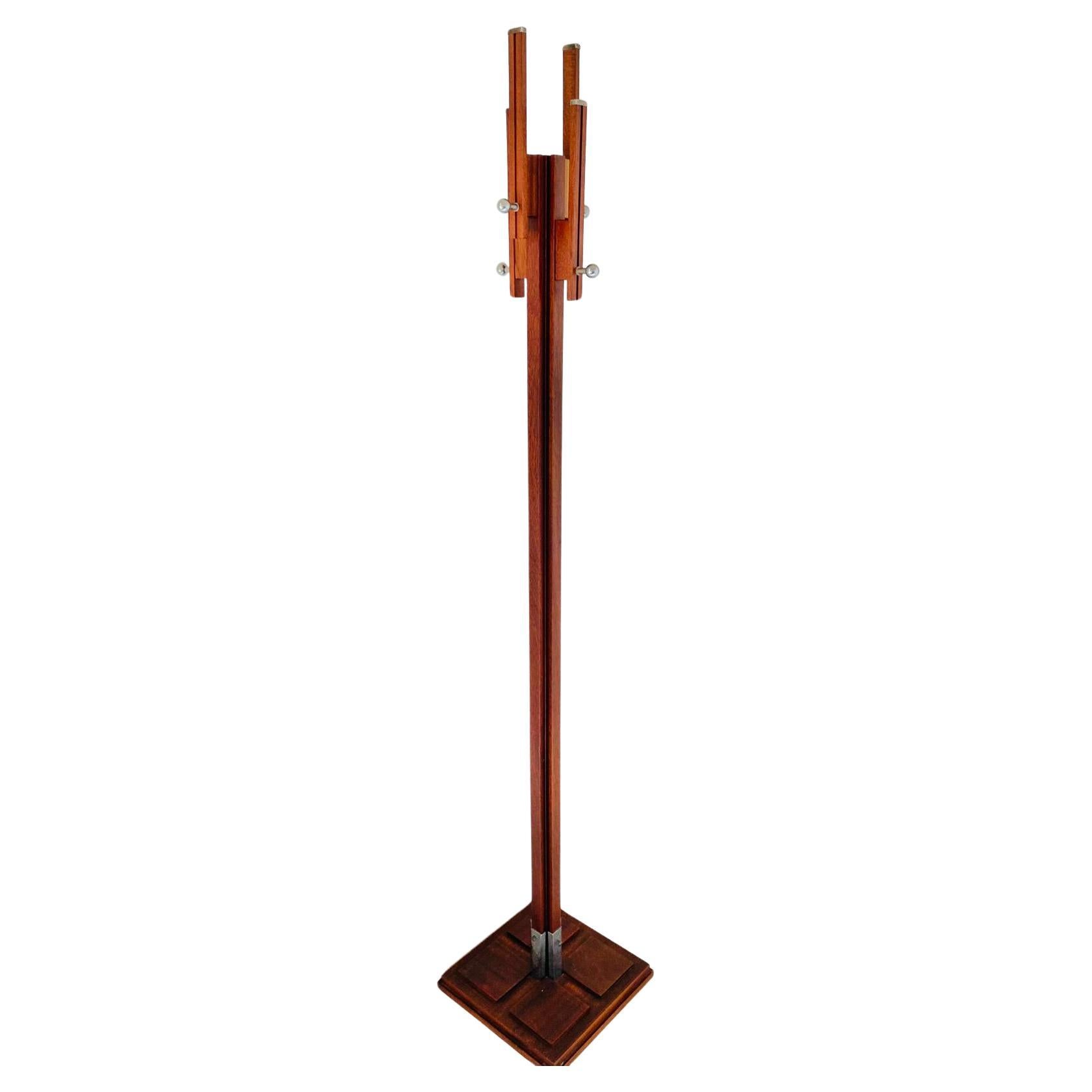 Wood coat rack,  Carlo de Carli for FIARM, Italy, 1960's For Sale