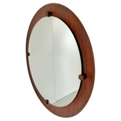 Specchio vintage in legno curvato, Campo e Graffi, Italia anni 60