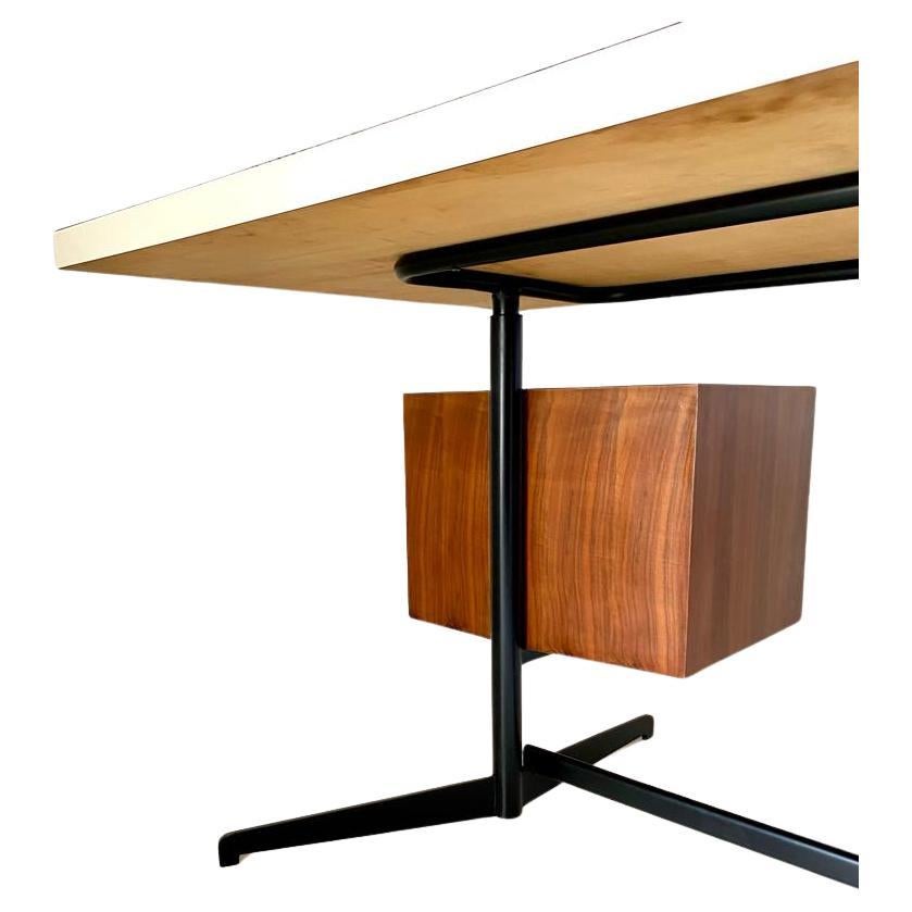 Vintage office desk, Osvaldo Borsani for Tecno, Italy 1960s For Sale 3