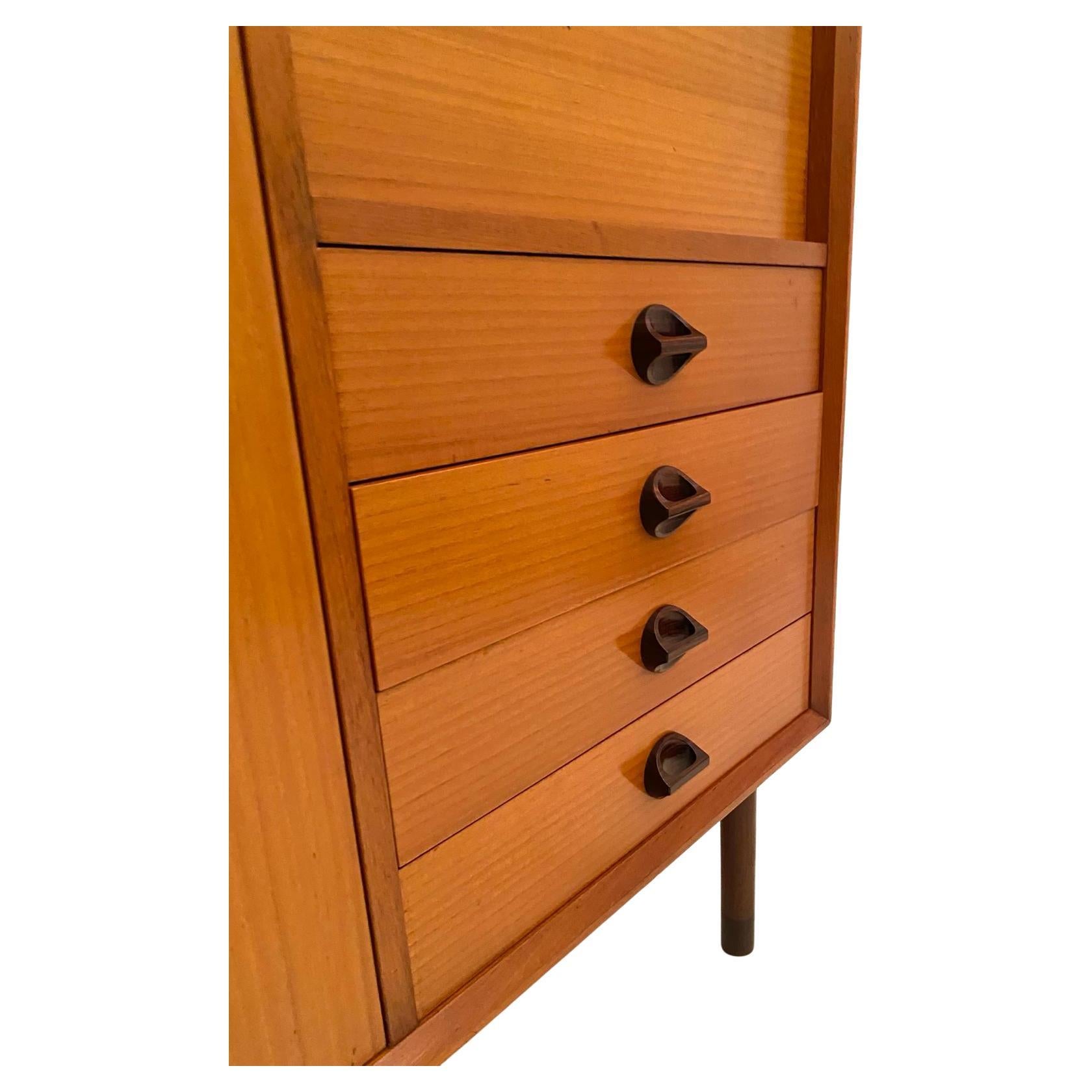 Cabinet en bois moderne du milieu du siècle, George Coslin pour FARAM, Italie 1960 en vente 1