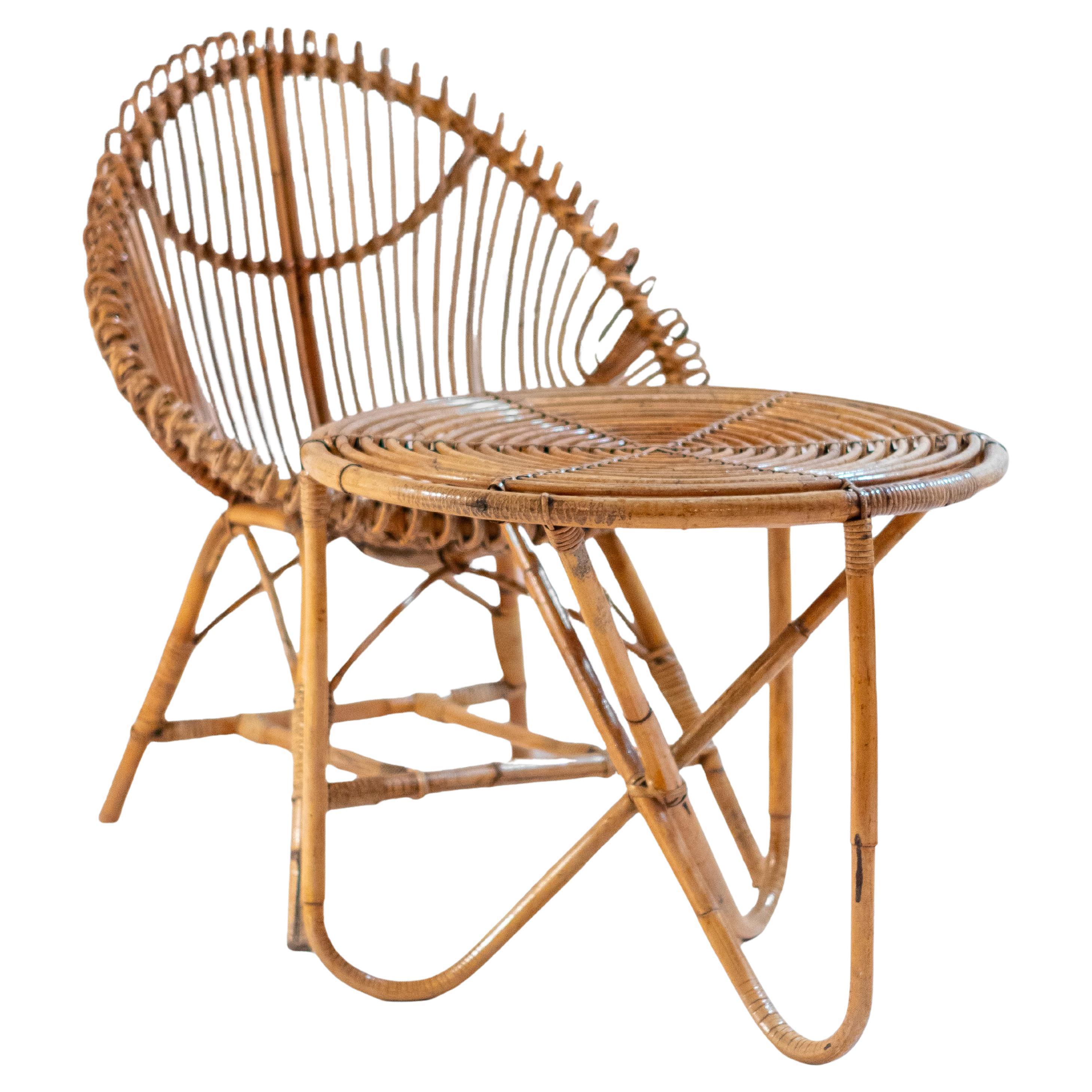 1960 Midcentury Modern Italian Bamboo Lounge Set