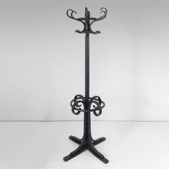 Antique Bentwood Coat Rack and Umbrella Stand in the Style of Thonet, circa 1900