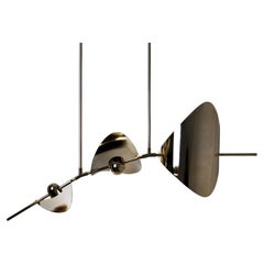 Bonnie Config 2 Contemporary LED Chandelier, Brass or Nickel, Large, Art Bonnie Config 2 Contemporary LED Chandelier, Brass or Nickel, Large, Art