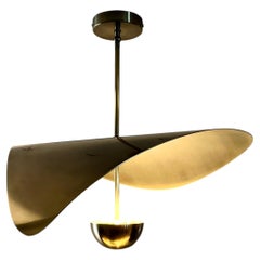 Bonnie Contemporary LED Small Pendant, Solid Brass Handmade/finished sculptural