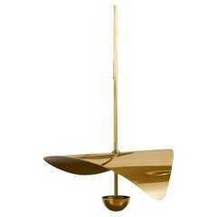 Bonnie Contemporary LED Small Pendant, Solid Brass or Chromed, Handmade/finished