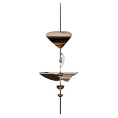 Bonnie Config 1 Lustre sculptural contemporain à LED de très grande taille sur mesure