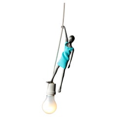 Modern LED Pendant Lamp by Alex Pinna for Dilmos, Cast Aluminum Sculpture