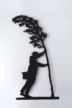 Modern Limited Edition Floor LED Lamp by Dilmos Edizioni in Iron & Simopor