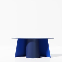 Table console moderne en aluminium aux lignes courbes, créée par l'Atelier Ferraro pour Dilmos